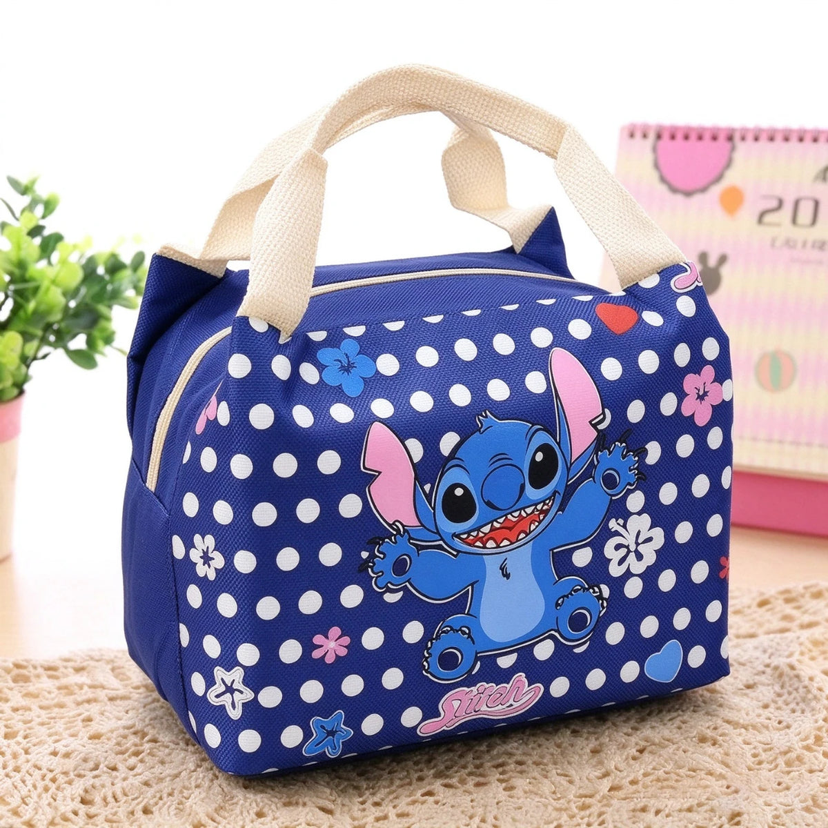 Disney Stitch Insulated Lunch Bag Thermal Bag Reusable High Capacity Tote Lunch Box Men Women Beach Picnic