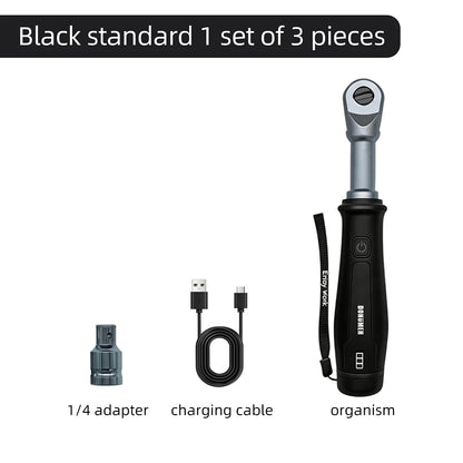 3.6V Ratchet Electric Wrench, 320 rpm, 1/4“ and 3/8” Auto/Manual Rechargeable Wrench, Automotive Repair Tool, Type-C Port