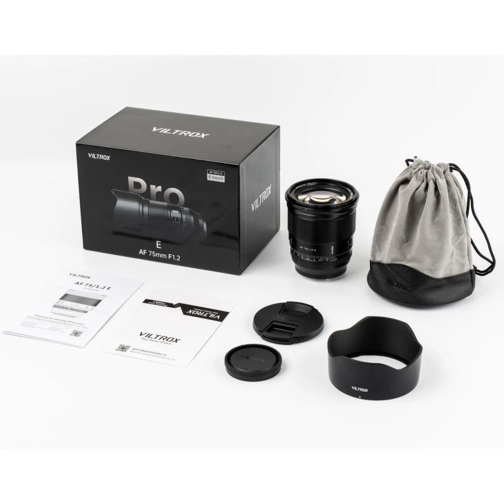 Viltrox 75mm f1.2 Pro Auto Focus Large Aperture Lens For Fujifilm X Sony E Nikon Z Mount Mirrorless Cameras