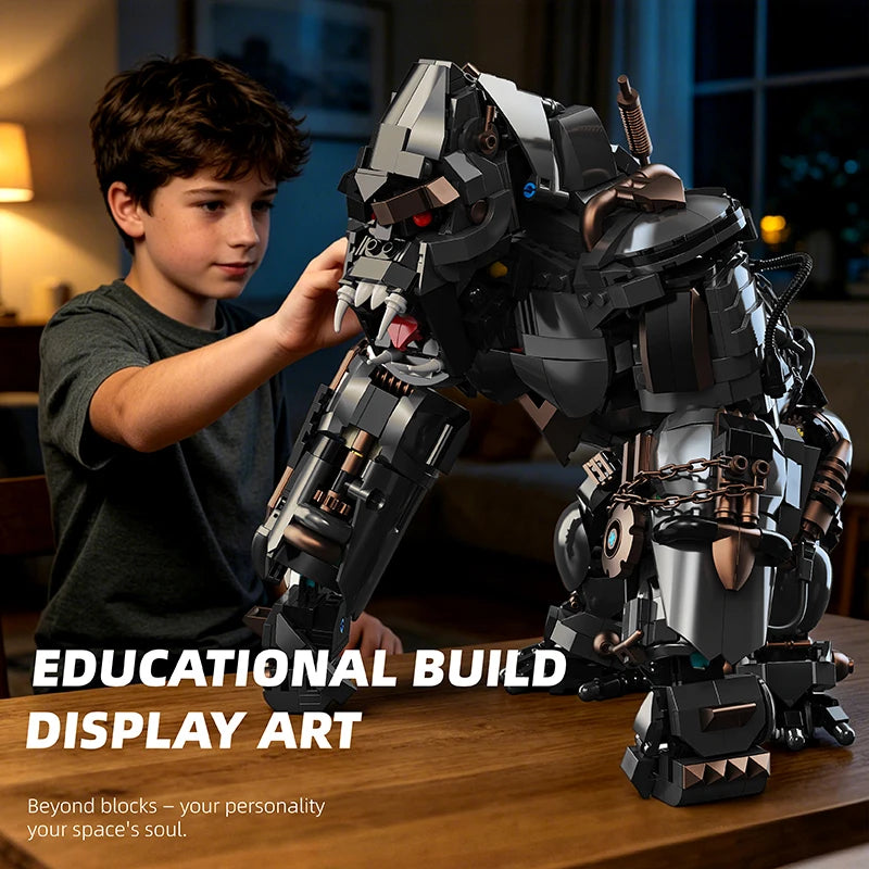 Cyber Mecha Gorilla MOC Building Blocks Giant Robotic Ape Titan Model Kit Mechanical Bricks Toys Gifts Adult Kids Boys 1414pcs
