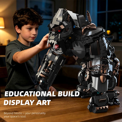 Cyber Mecha Gorilla MOC Building Blocks Giant Robotic Ape Titan Model Kit Mechanical Bricks Toys Gifts Adult Kids Boys 1414pcs