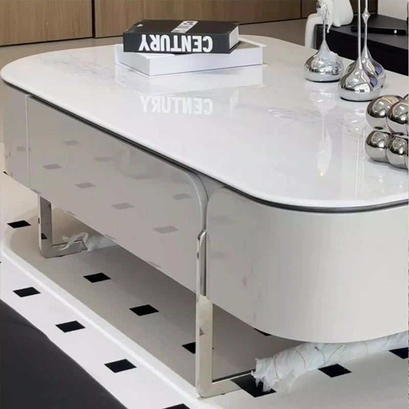 Creative Storage Coffee Table European Elegant Exquisite Glamour Table Trendy Modern Mesitas De Noche Living Room Furniture