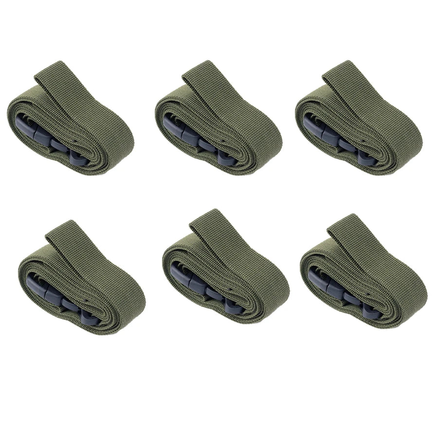 Heavy-Duty Outdoor Camping Luggage Straps - Adjustable Double Safety Buckle Luggage Packing Belt Bundling Rope of Cargoes