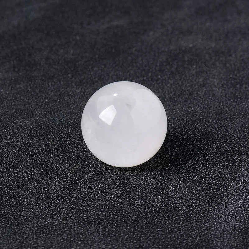 16mm Natural Crystal Ball No Hole Beads, Polished Agate Gemstone Sphere Bulk for DIY Jewelry Crafts Home Decor Gifts