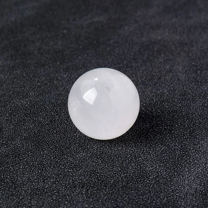 16mm Natural Crystal Ball No Hole Beads, Polished Agate Gemstone Sphere Bulk for DIY Jewelry Crafts Home Decor Gifts