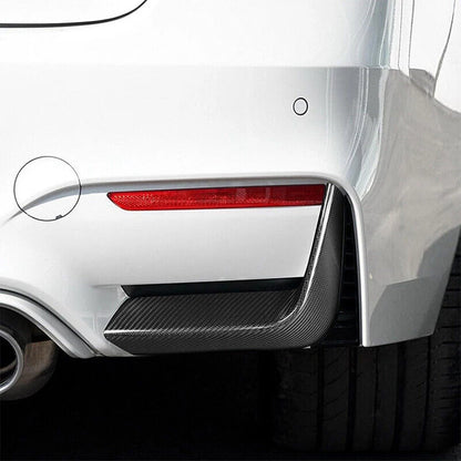 For BMW M3 F80 M4 F82 F83 2014-2020 Car Rear Bumper Collision Protection Lip Spoiler Glossy Black Or Carbon Fiber Look Body Kit