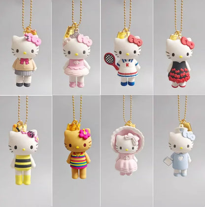 New 50th Anniversary Limited Edition Kt Cat Cute Backpack Pendant Blind Box Kawaii Pvc Action Figure Keychain Toys Surprise Gift