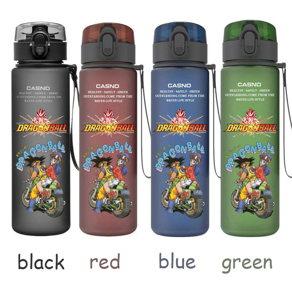560ML Dragon Ball Water Cup Children Portable Plastic Goku Vegeta Bulma Cartoon Outdoor Large Capacity Sport Water Bottle Gift