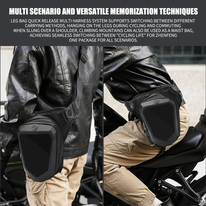 Smart LED Screen Riding Leg Bag Motorcycle Locomotive Multifunctional Waterproof Gaiters Crossbody Storage Travel Hiking Bag