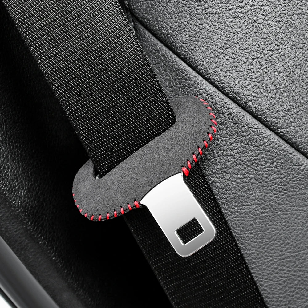 For Porsche Cayenne Panamera Macan 718 911 Taycan Car Safety Belt Buckle Covers car accessories