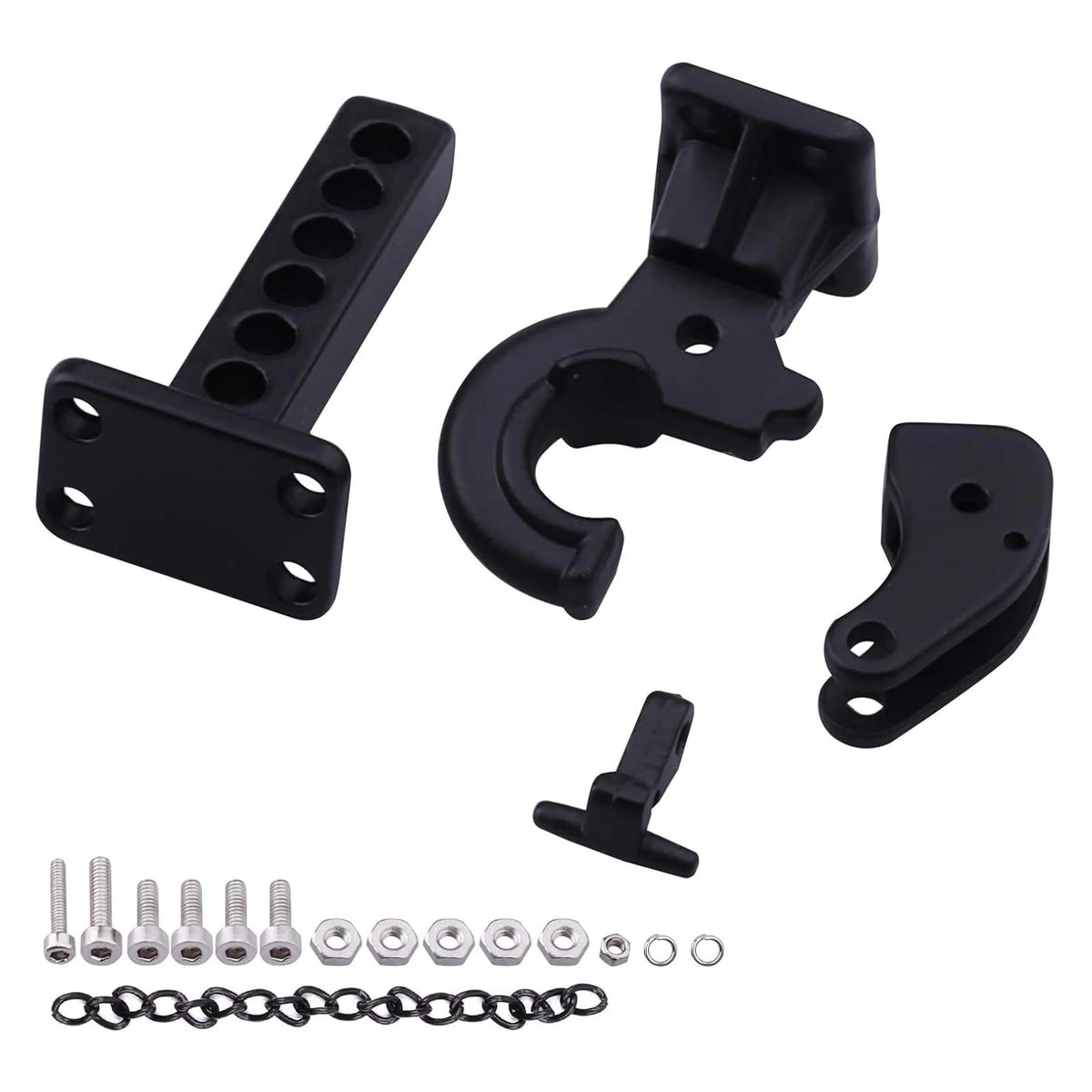 Hobbypark Metal Scale Trailer Hitch Tow Hook Drop Hitch Receiver for 1/10 RC Crawler Traxxas TRX4 Axial SCX10 Rear Bumper Parts