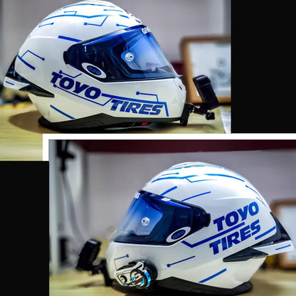 Car Sticker Toyo Tires Logo Windscreen Rear Windshield Hollow Letters Reflective Decals Bumper Door Helmet Modified Accessories