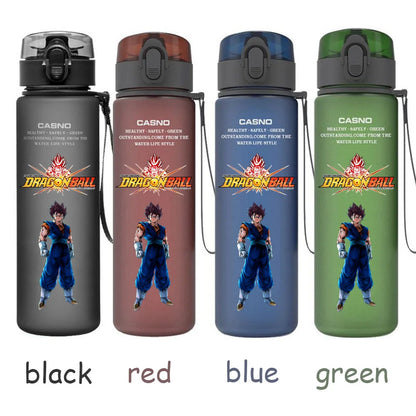 560ML Dragon Ball Water Cup Children Portable Plastic Goku Vegeta Bulma Cartoon Outdoor Large Capacity Sport Water Bottle Gift