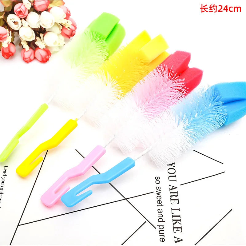 1pcs Baby bottle cleaning brush, baby milk bottle brush, straw brush, nipple brush