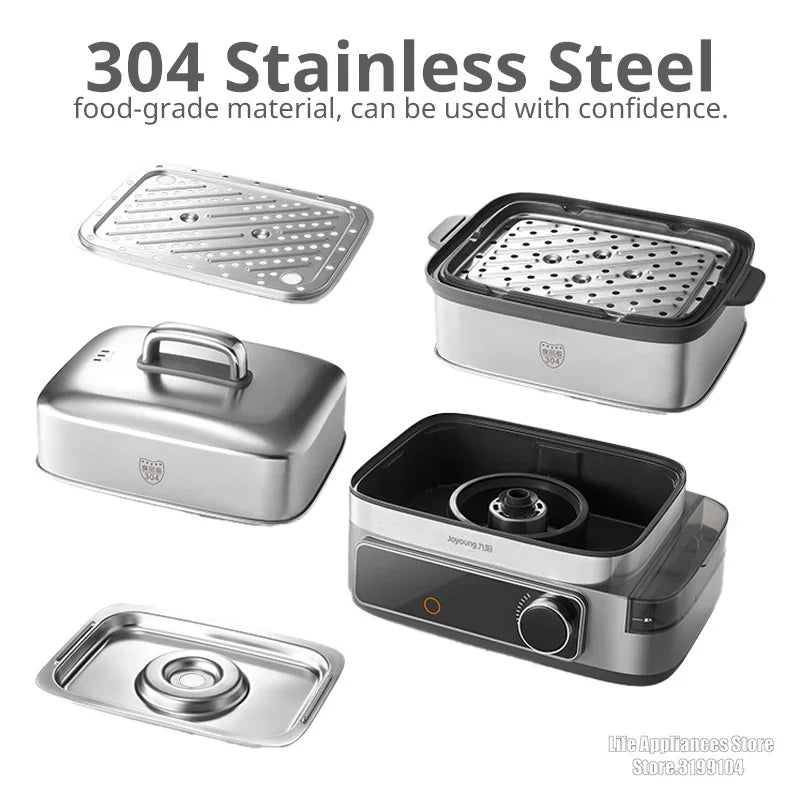 Joyoung Electric Steamer Household Double-layer Cooking Integrated Pot Multifunctional Breakfast Machine Intelligent Reservation