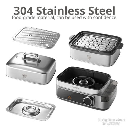 Joyoung Electric Steamer Household Double-layer Cooking Integrated Pot Multifunctional Breakfast Machine Intelligent Reservation