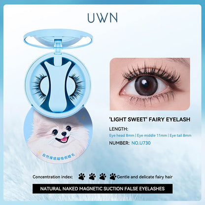 BQI magnetic adhesive false eyelashes are easy to wear and can be removed at any time. They give you natural-looking eyelashes.