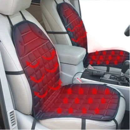 EAFC 12V Car Heating Cushion Heated Seat Pad Heater Winter Warmer Seat Winter seat Protector Auto Seat Cushion Pad Winter Mat