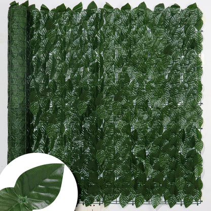 For Home Outdoor Garden Balcony Decoration Fake Plant Artificial Ivy Hedge Green Leaf Fence Board Artificial Privacy Fence