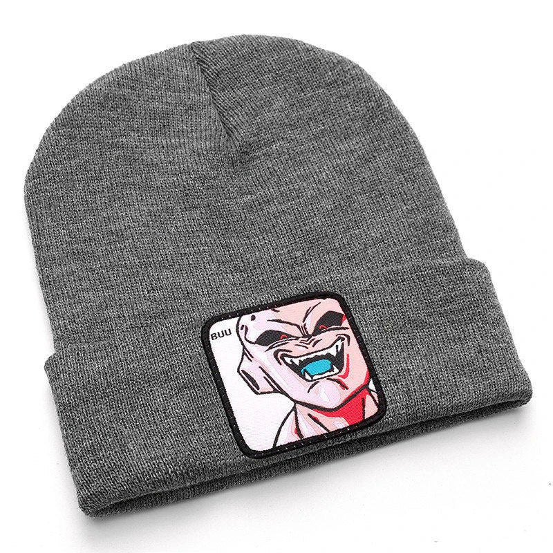 Anime Cartoon Dragon Ball Women Men Knitted Warm Winter Hats For Women Men Solid Hip-hop Casual Cuffed Beanies Bonnet