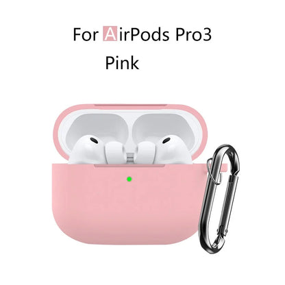 for AirPods Pro 3 Case with Cleaning Kit Soft Silicone Protective Cover for Apple AirPods Pro 3rd Generation Cases with Keychain