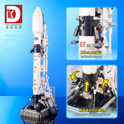 869PCS Moon Landing Program Space Rocket X Building Blocks City Aerospace Shuttle Model Bricks Educational Toys For Boys Gifts