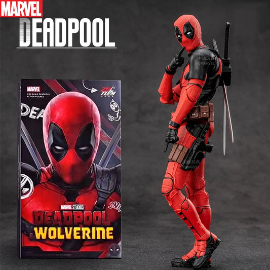 Fondjoy Deadpool & Wolverine Model 7in 1/10 Action Figures Deadpool Model Marvel Superheroes Collection Ornaments Boys Gifts