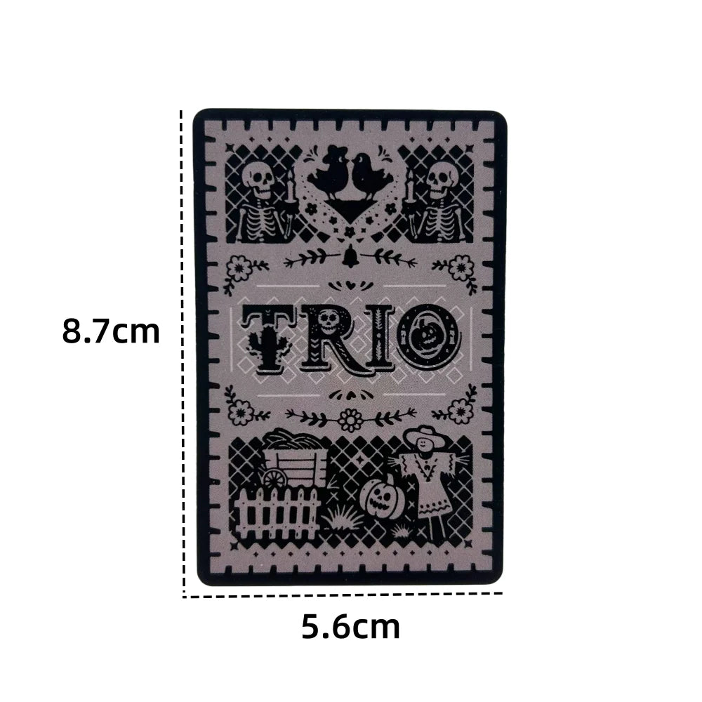 TRIO Card Game Strategic Board Game Deck Fun For Family &Friend Parties 3-6 Players Game Entertainment For Christmas Gift