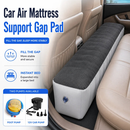 Car Travel Inflatable Bed Back Seat Air Mattress Support Gap Pad Anti-drop Car Interior Self-driving Camping Rest Accessories