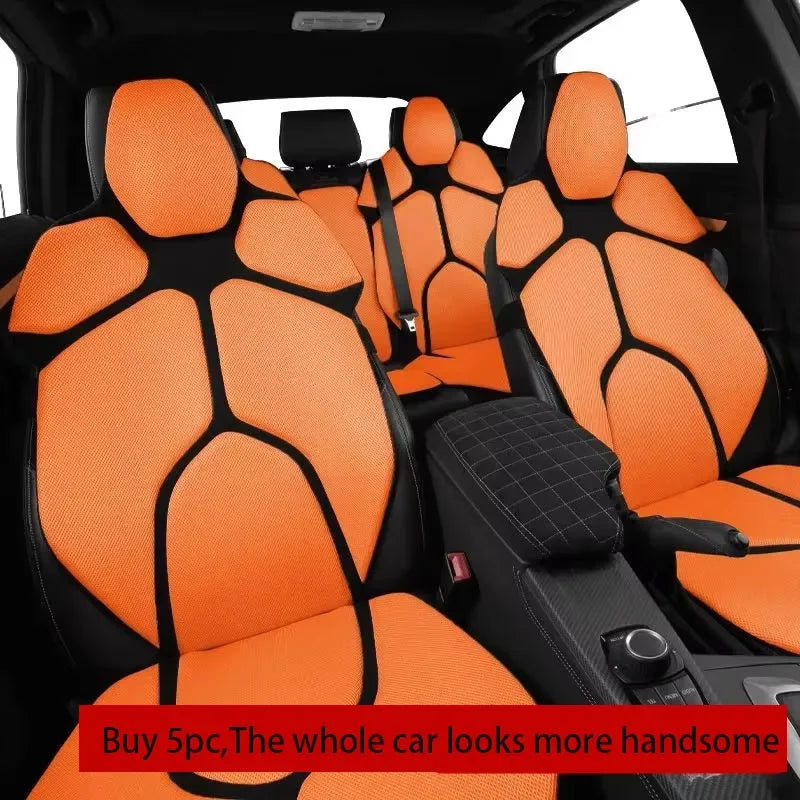 For MINI Cooper 2014-2026 Breathable Mesh Car Seat Cushion Ergonomic Lumbar Support Anti-Slip Auto Seat Protector Pad