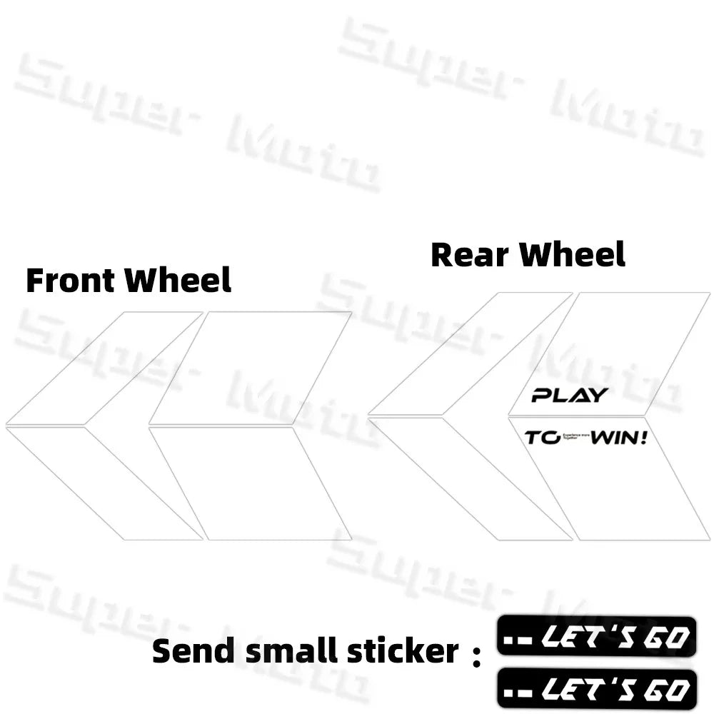 For 150nk150NK NK150 250NK 250SR 450NK 450SR 800NK Arrow Wheel Hub Stickers Accessories Rim Decoration Protection Decals