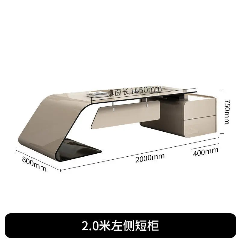 Conference Aesthetic Office Desk Reception Designer Individual Office Desk Executive Entertainment Ufficio Trendy Furniture
