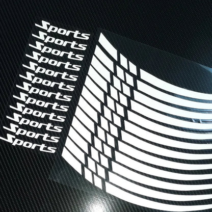 Motorcycle Wheel Rim Stripe Wheel Decal Tape Sticker 18-21 Inch Sport Wheel Decals Road Bike Reflective Sticker