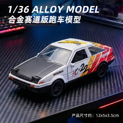 1:36 R34 MX5 RX7 AE86 Diecast Model Car Alloy Simulation Car Model for Display & Collection