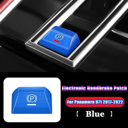 For Porsche Cayenne Panamera 971 2017 2018 2019 2020 2021 2022 Car Accessories Electronic Handbrake P Button Patch Trim Cover