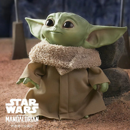 In Stock 28cm Star Wars Mandalorian Master Baby Yoda Action Figure Cute Toy Decoration For Characters Collectible