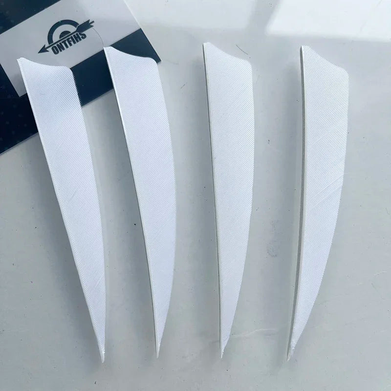 ONTFIHS 50PCS Archery Fletching RW 4" Shield Arrow Feathers with Natural Turkey Feathers