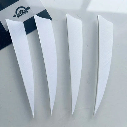ONTFIHS 50PCS Archery Fletching RW 4" Shield Arrow Feathers with Natural Turkey Feathers