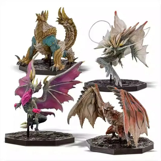 Genuine Original in Stock Monster Hunter Amatsu Zinoger Malzeno Rathalos Dragon Collectible Action Figure Toy Gift for Fans
