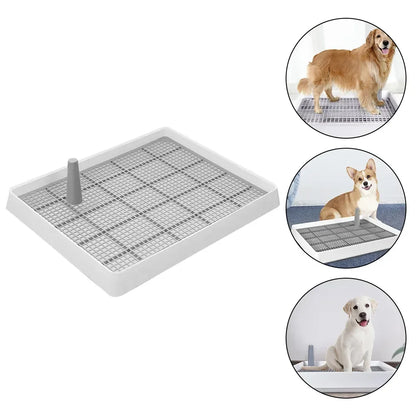 Pet Dogs Pee Training Tray Dog Toilet Puppy Potty Urinal Lavatory Basin Plastic Chiens Pets WC Toilet Cleaning Potty Puppy Tray