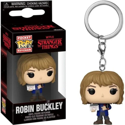 Hot Funko Pop WILL BYERS MIKE WHEELER ELEVEN Demogorgon DUSTIN Barb Keychain Figure Collectible Model Dolls Christmas Gift Toys
