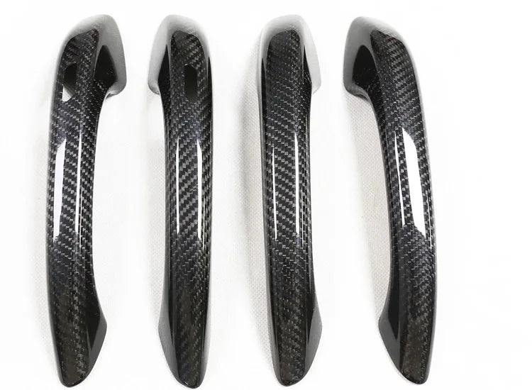 Carbon Fiber Door Handle Dry Carbon Door Handle Housing Shell Protective Cover for Porsche Macan Cayenne 2010-2023
