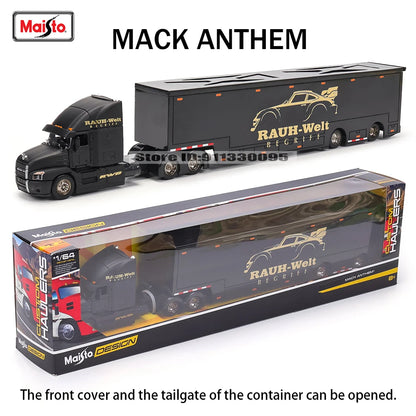 Maisto 1:64 MACK Anthem 2019 FORD LoneStar Transport Casting Manufacturing Trailer Model Simulation Model Alloy Car Collection