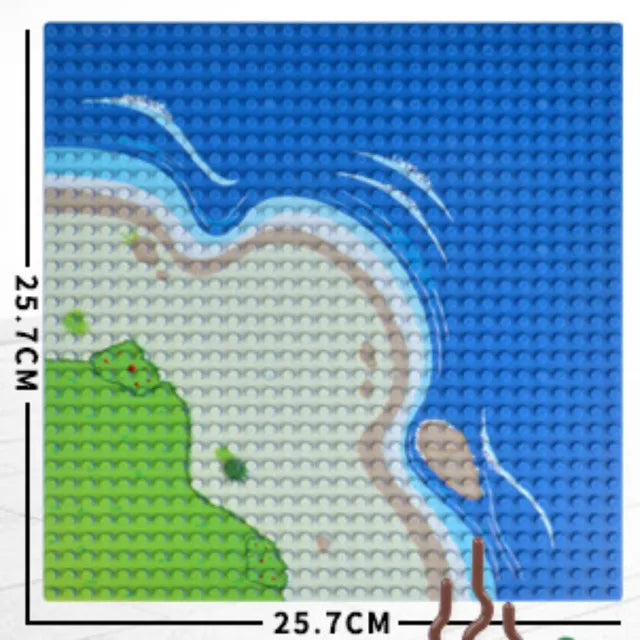 City Road Street Baseplate Straight Crossroad Curve T-Junction Building Blocks Base Plates Construction for Children Kids
