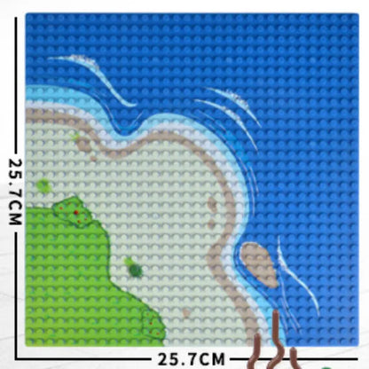 City Road Street Baseplate Straight Crossroad Curve T-Junction Building Blocks Base Plates Construction for Children Kids