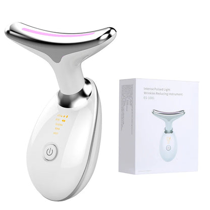 Neck Face Lifting Device Face Neck Massager Skin Tighten Device Led Photon Therapy Anti Wrinkle Double Chin Remove