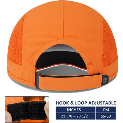 GADIEMKENSD Men Women Folding Climbing Peaked Cap Baseball Cap Outdoor Breathable Camping Hiking Quick Drying Trekking Sun Hat