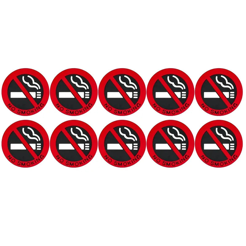 1-20pcs No Smoking Stickers Car Taxi Interior Prevent Smoking Sign Warning Logo No Smoking Decal Car Sticker Decoration