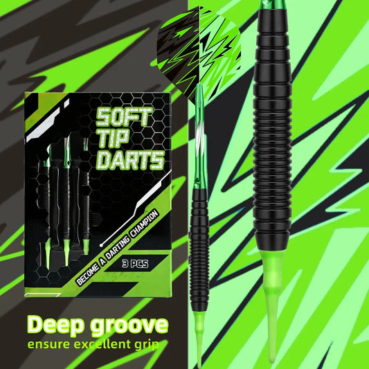 Soft Tipped Darts Professional Indoor Plastic Tip Darts Set for Electronic Dartboard Games Plastic Storage Box 3pcs