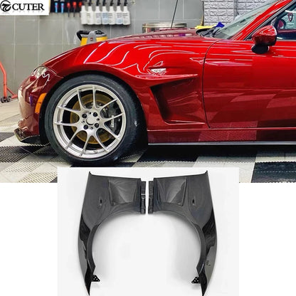 MX5 ND Style Carbon Fiber Fbierglass Front Fenders With Air Vents for Mazda Miata Fender Car Body Kit 2021